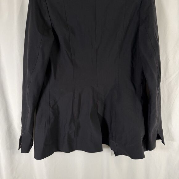 Athleta Jacket Women's 4 Solid Black Open Front Pockets Stretch Nylon - Picture 10 of 10